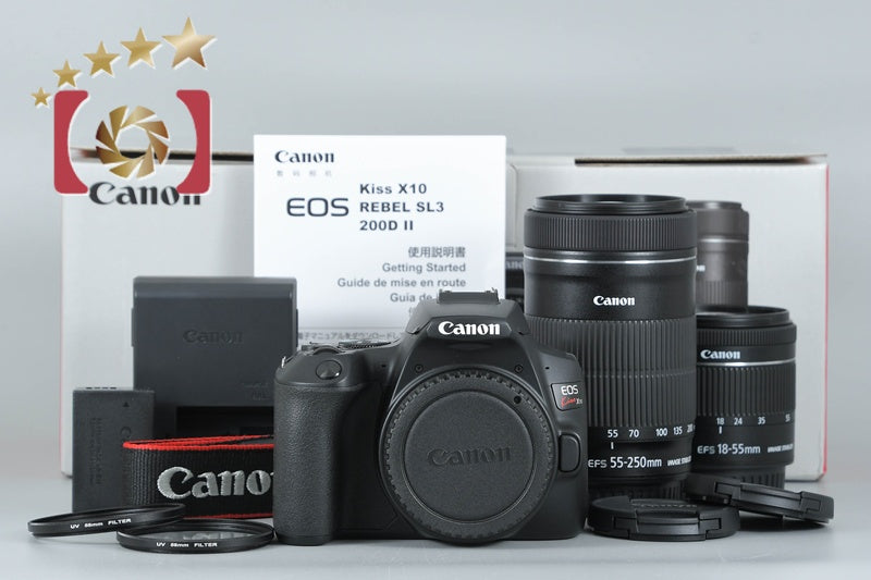 [Used] Canon EOS Kiss X10 Double Zoom Kit with Original Box