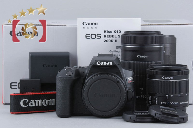 [Used] Canon EOS Kiss X10 Double Zoom Kit, Low Shutter Count, With Original Box