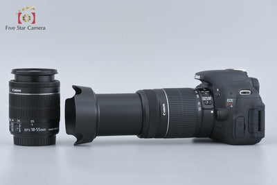 [Used] Canon EOS Kiss X5 + EF-S 18-55mm f/3.5-5.6 IS STM + EF-S 55-250mm f/4-5.6 IS II - Low Shutter Count