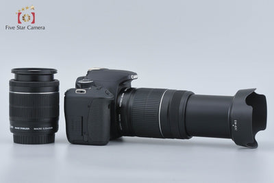 [Used] Canon EOS Kiss X5 + EF-S 18-55mm f/3.5-5.6 IS STM + EF-S 55-250mm f/4-5.6 IS II - Low Shutter Count