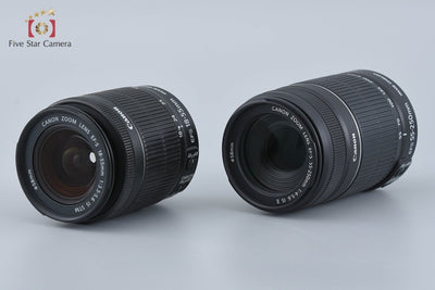 [Used] Canon EOS Kiss X5 + EF-S 18-55mm f/3.5-5.6 IS STM + EF-S 55-250mm f/4-5.6 IS II - Low Shutter Count