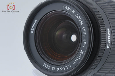 [Used] Canon EOS Kiss X5 + EF-S 18-55mm f/3.5-5.6 IS STM + EF-S 55-250mm f/4-5.6 IS II - Low Shutter Count