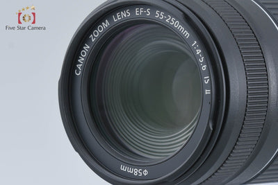 [Used] Canon EOS Kiss X5 + EF-S 18-55mm f/3.5-5.6 IS STM + EF-S 55-250mm f/4-5.6 IS II - Low Shutter Count