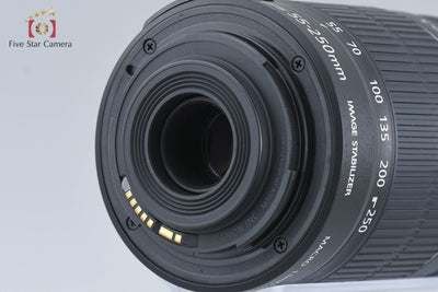 [Used] Canon EOS Kiss X5 + EF-S 18-55mm f/3.5-5.6 IS STM + EF-S 55-250mm f/4-5.6 IS II - Low Shutter Count