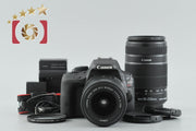 [Used] Canon EOS Kiss X7 Double Zoom Kit Black, Low Shutter Count