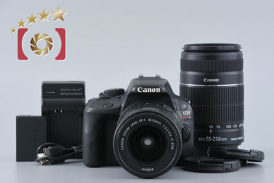 [Used] Canon EOS Kiss X7 Double Zoom Kit Black