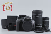 [Used] Canon EOS Kiss X9 Double Zoom Kit Black