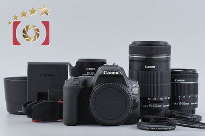 [Used] Canon EOS Kiss X9 Double Zoom Kit Black