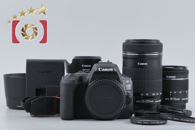 [Used] Canon EOS Kiss X9 Double Zoom Kit Black