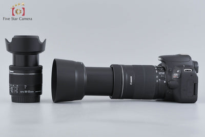 [Used] Canon EOS Kiss X9 Double Zoom Kit Black