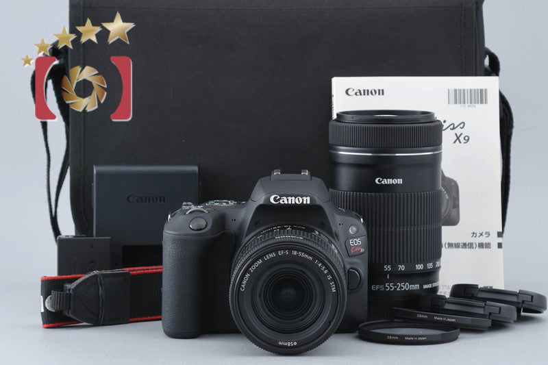 [Used] Canon EOS Kiss X9 Double Zoom Kit Black - Low Shutter Count