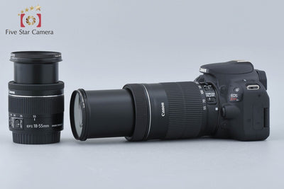 [Used] Canon EOS Kiss X9 Double Zoom Kit Black - Low Shutter Count