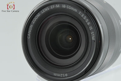 [Used] Canon EOS M EF-M 18-55mm f/3.5-5.6 IS STM Lens Kit Black