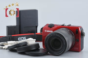 [Used] Canon EOS M EF-M 18-55 IS STM Lens Kit Red