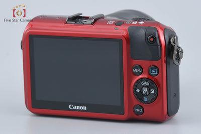[Used] Canon EOS M EF-M 18-55 IS STM Lens Kit Red