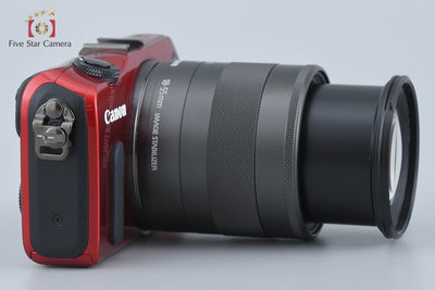 [Used] Canon EOS M EF-M 18-55 IS STM Lens Kit Red