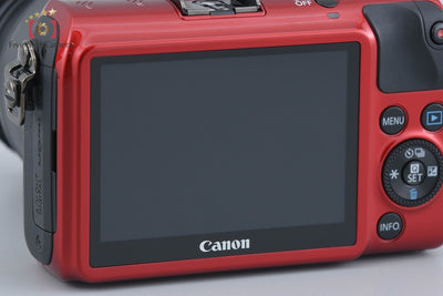[Used] Canon EOS M EF-M 18-55 IS STM Lens Kit Red