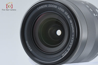 [Used] Canon EOS M EF-M 18-55 IS STM Lens Kit Red