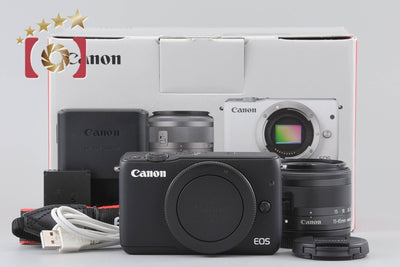 [Used] Canon EOS M10 EF-M 15-45 IS STM Lens Kit Black with Original Box