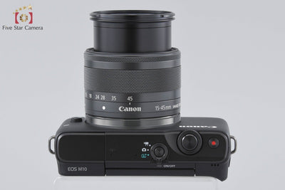 [Used] Canon EOS M10 EF-M 15-45 IS STM Lens Kit Black with Original Box