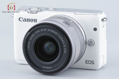 [Used] Canon EOS M10 EF-M 15-45 IS STM Lens Kit White