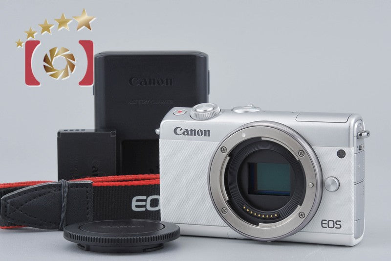 【中古】Canon キヤノン EOS M100 ホワイト ミラーレス一眼カメラ