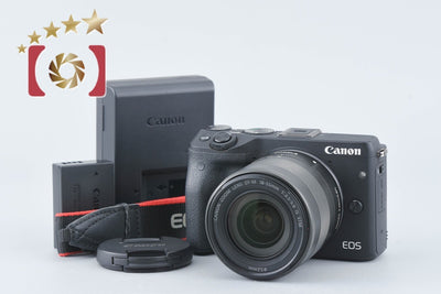 [Used] Canon EOS M3 Black EF-M 18-55mm f/3.5-5.6 IS STM Lens Kit
