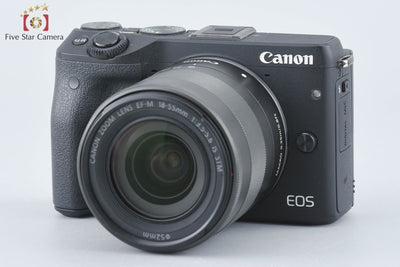 [Used] Canon EOS M3 Black EF-M 18-55mm f/3.5-5.6 IS STM Lens Kit