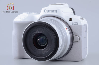 [Used] Canon EOS R50 Double Zoom Kit White, Low Shutter Count, With Original Box