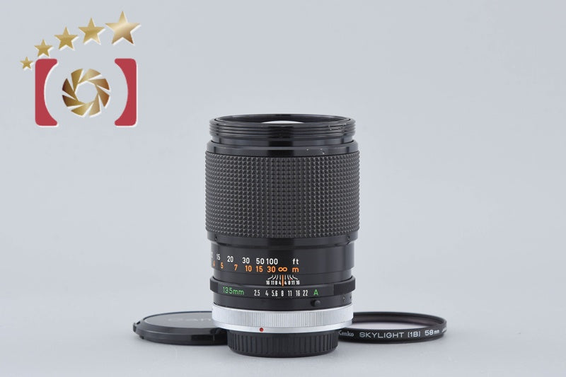 Used: Canon FD 135mm f/2.5 S.C.