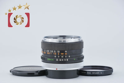 【Used】Canon FD 28mm f/3.5
