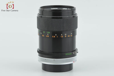 【中古】Canon キヤノン FD 50mm f/3.5 S.S.C. MACRO