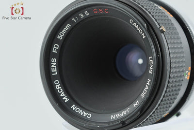 【中古】Canon キヤノン FD 50mm f/3.5 S.S.C. MACRO