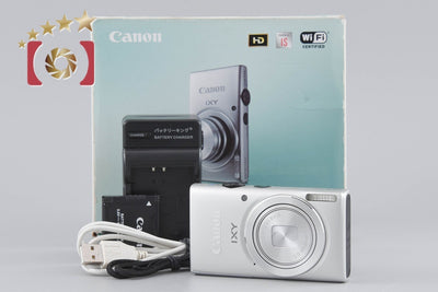 [Used] Canon IXY 100F Silver Compact Digital Camera with Original Box