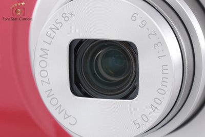 Used: Canon IXY 180 Red Compact Digital Camera
