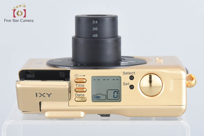 Used: Canon IXY Limited Version 60th Anniversary Model Gold Compact Film Camera with Original Box