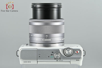 Canon EOS M10 EF-M15-45 IS STM Lens Kit White