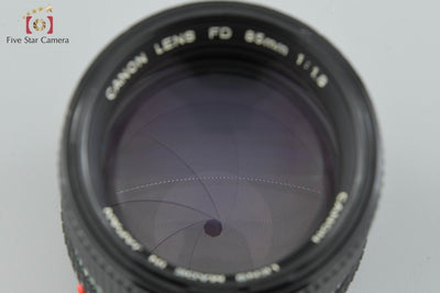 [Used] Canon New FD 85mm f/1.8 Overhauled in November 2025