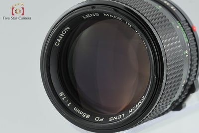 [Used] Canon New FD 85mm f/1.8 Overhauled in November 2025