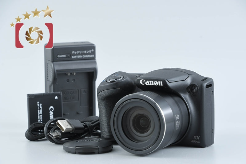 [Used] Canon PowerShot SX430 IS Black Compact Digital Camera