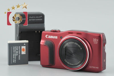 [Used] Canon PowerShot SX700 HS Red Compact Digital Camera