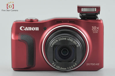 [Used] Canon PowerShot SX700 HS Red Compact Digital Camera