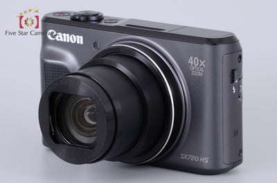 [Used] Canon PowerShot SX720 HS Black Compact Digital Camera with Original Box