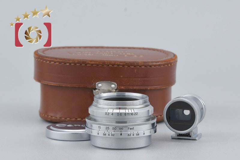 [Used] Canon Serenar 35mm f/3.2 L39 Leica Screw Mount + 35mm Viewfinder