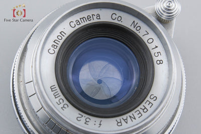 [Used] Canon Serenar 35mm f/3.2 L39 Leica Screw Mount + 35mm Viewfinder