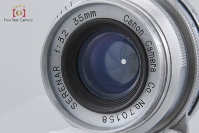 [Used] Canon Serenar 35mm f/3.2 L39 Leica Screw Mount + 35mm Viewfinder