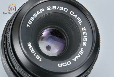 [Used] Carl Zeiss Jena DDR Tessar 50mm f/2.8 M42 Mount Green Lettering