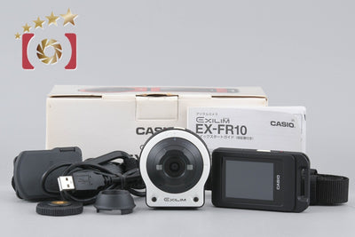 [Used] Casio EXILIM EX-FR10 White Compact Digital Camera with Original Box