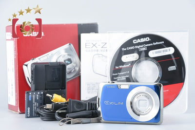 Used: Casio EXILIM ZOOM EX-Z1 Blue Compact Digital Camera with Original Box
