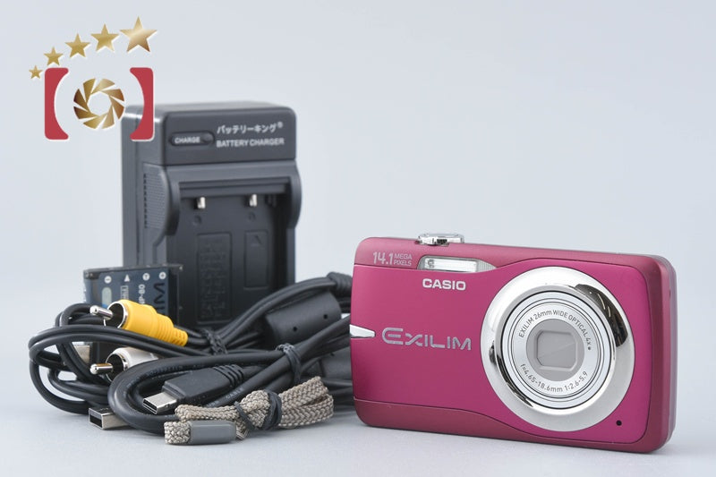 [Used] Casio EXILIM EX-Z550 Red Compact Digital Camera